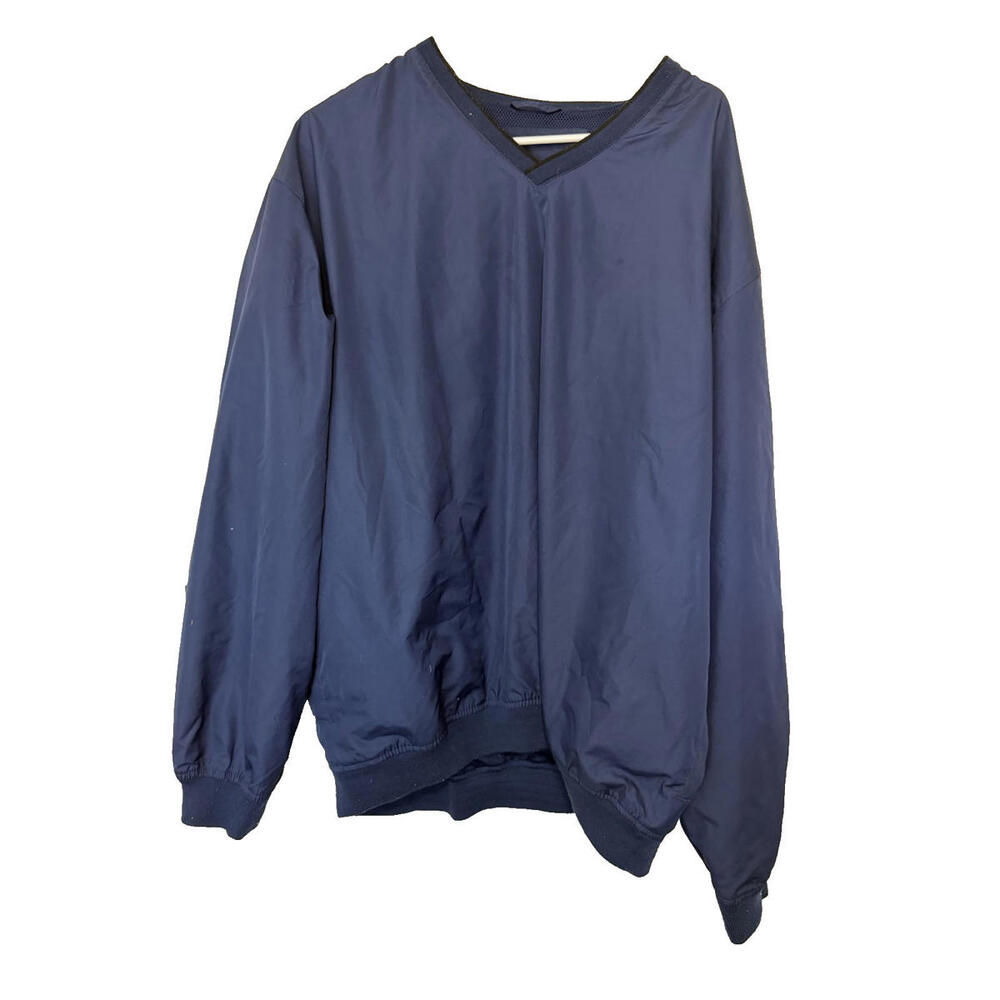 IZOD Golf Blue V Neck Sweatshirt Mens XL